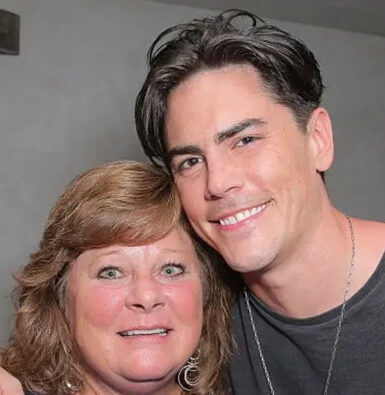 Brian Sandoval's brother, Tom Sandoval, and their mom.